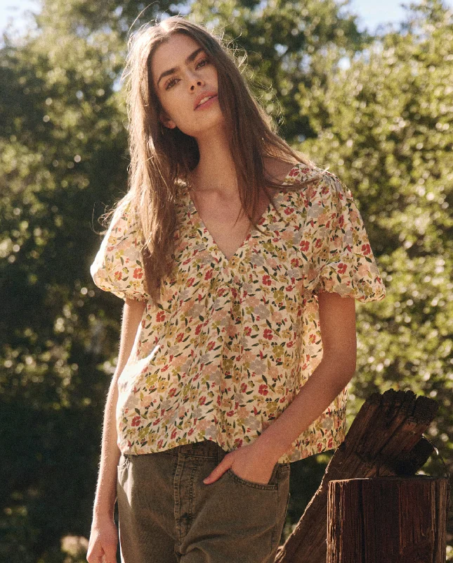 Blouse The Bungalow Bungalow Top Floating-Petals-Flo Soft Modal Blouse