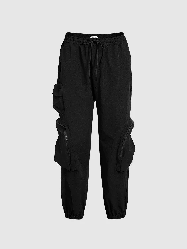 Jogger Pants Elegant High-Waist Pants