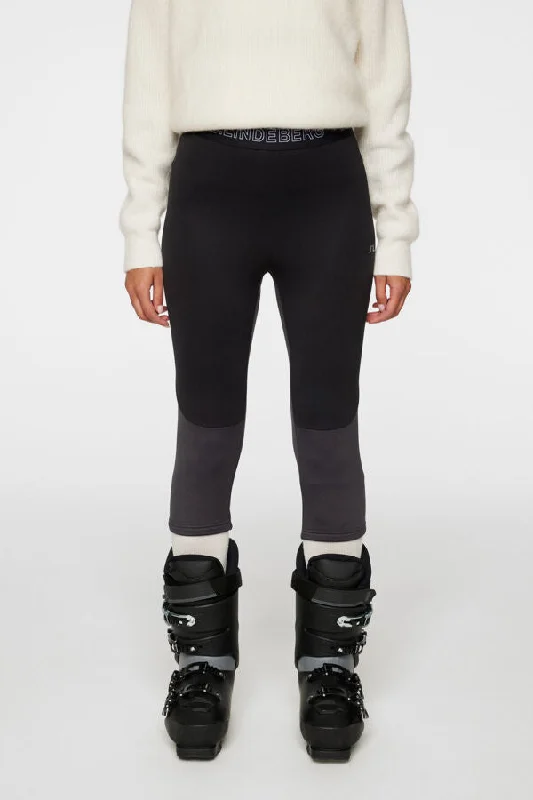 Elana Mid Pant Fashionable Button-Up Pants