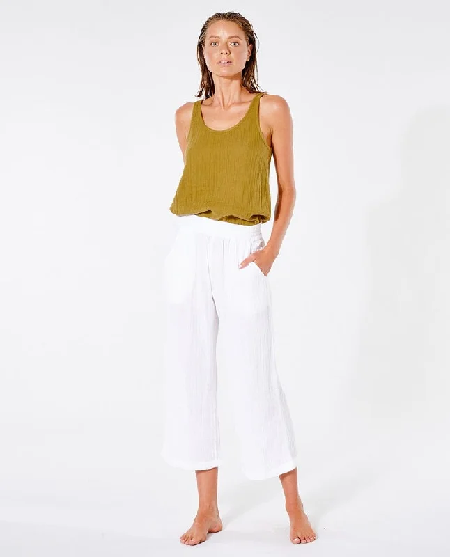 Rip Curl Premium Surf Beach Pant - White Elegant Trouser Pants