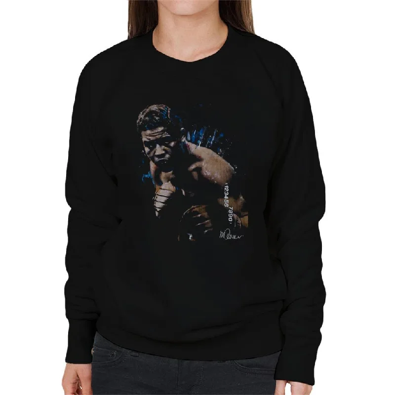 Sidney Maurer Original Portrait Of Joe Louis Women's Sweatshirt Hoodie with Lace Feminine Delicate