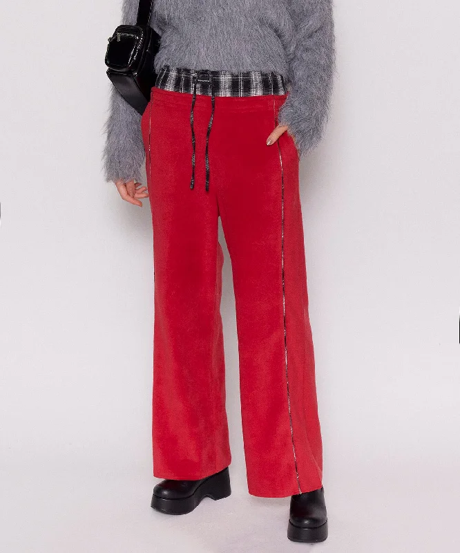 【SALE】Fleece Pants Soft Stretch Trousers