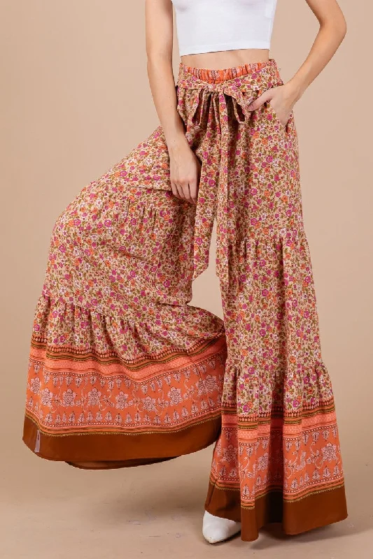 Sunset Blaze Pants Wide-Legged Palazzos