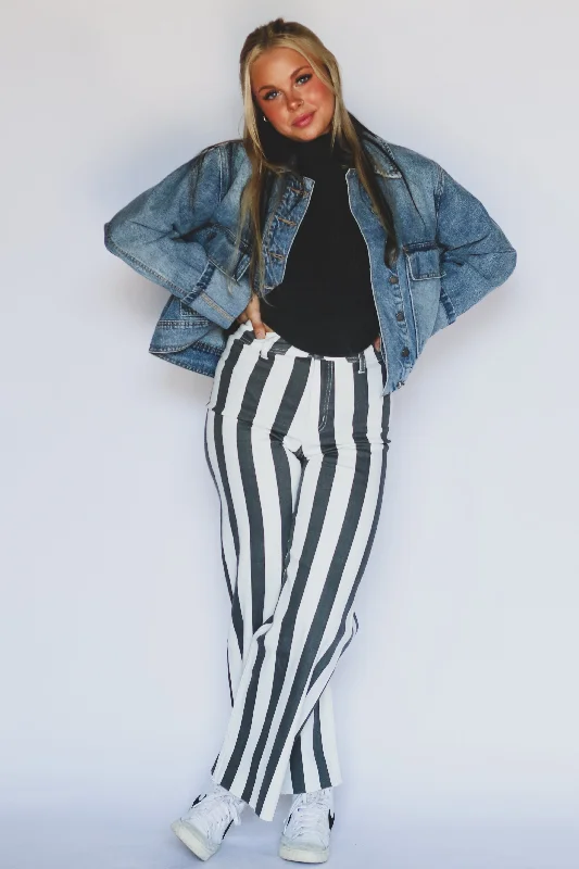 Diaz Striped Pants Comfortable Jogging Pants