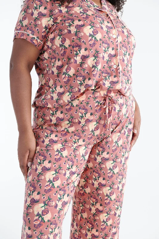 Anna Sui x Knix Rose Bouquet Sleep Pant Formal Linen Trousers