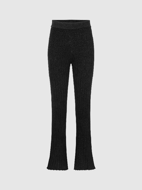 Skinny Knitted Flare Pants Stylish Harem Pants