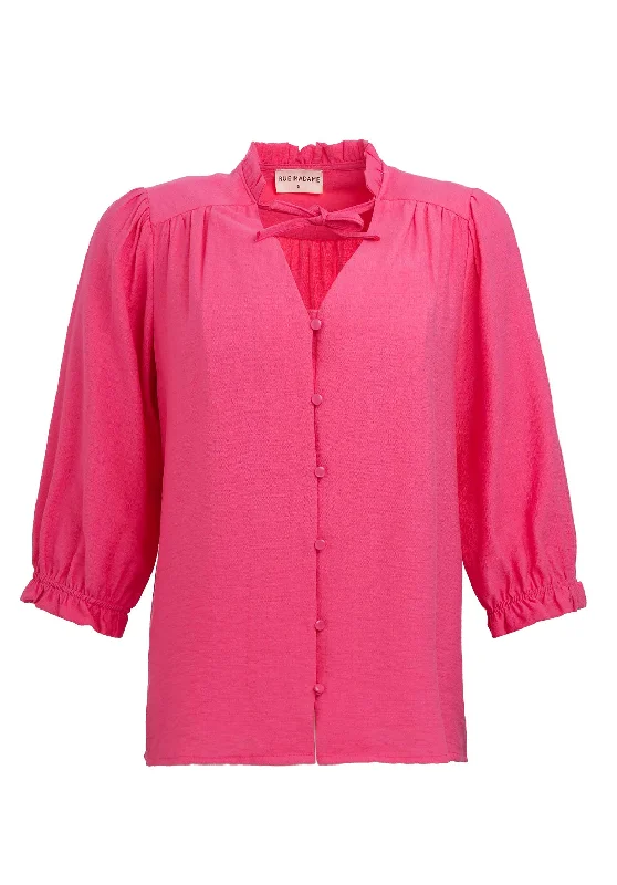 Blouse Eliska Blouse Pink Gathered Detail Blouse