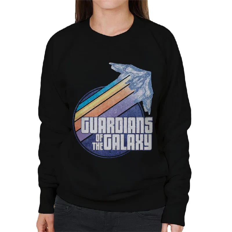 Marvel Guardians Of The Galaxy Ship Colour Streaks Women's Sweatshirt Hoodie with Typography Text Message Marvel Guardians Of The Galaxy Ship Colour Streaks Women's Sweatshirt Hoodie with Typography Text Message