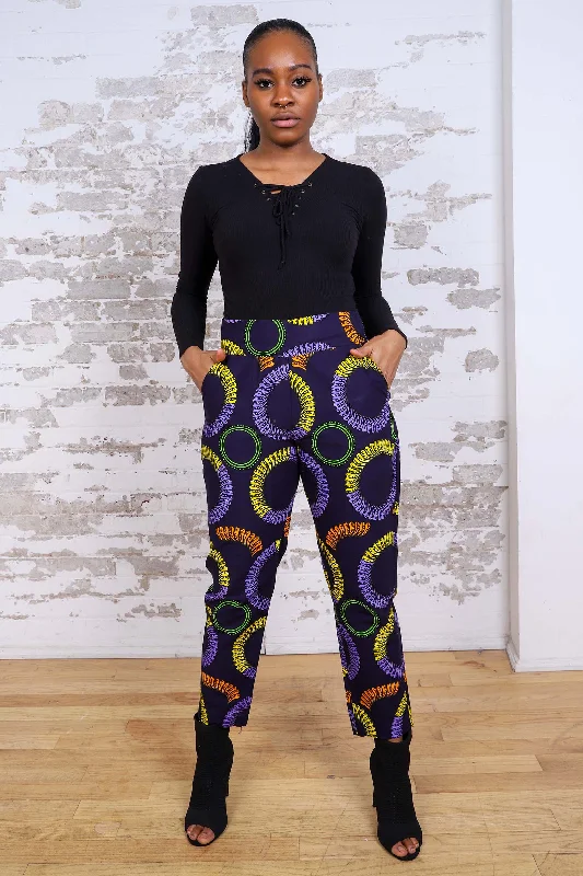 MILLAR AFRICAN PRINT WOMEN'S PANT Casual Track Pants
