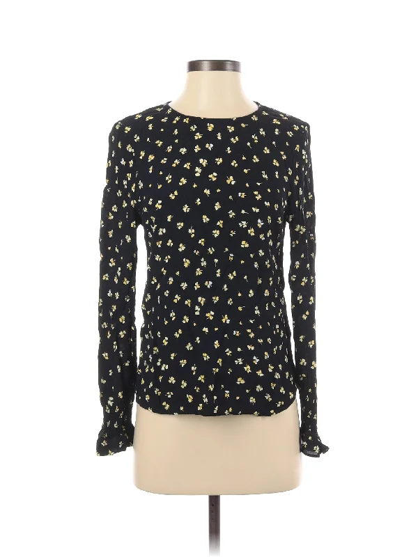 Long Sleeve Blouse Floral Print Blouse