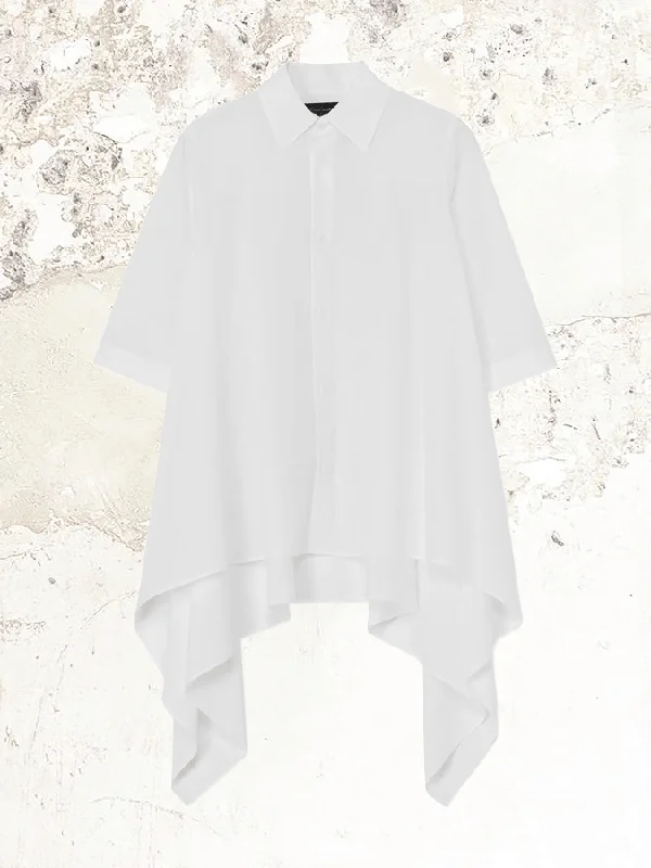 YOHJI YAMAMOTO cellulose short-sleeve blouse Loose Fit Blouse