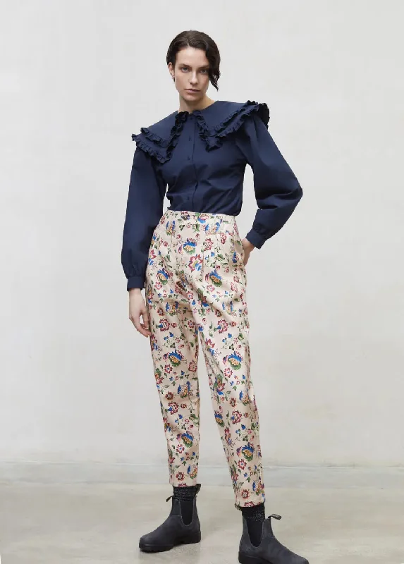 Oversize collar women blouse Feminine Puff Blouse