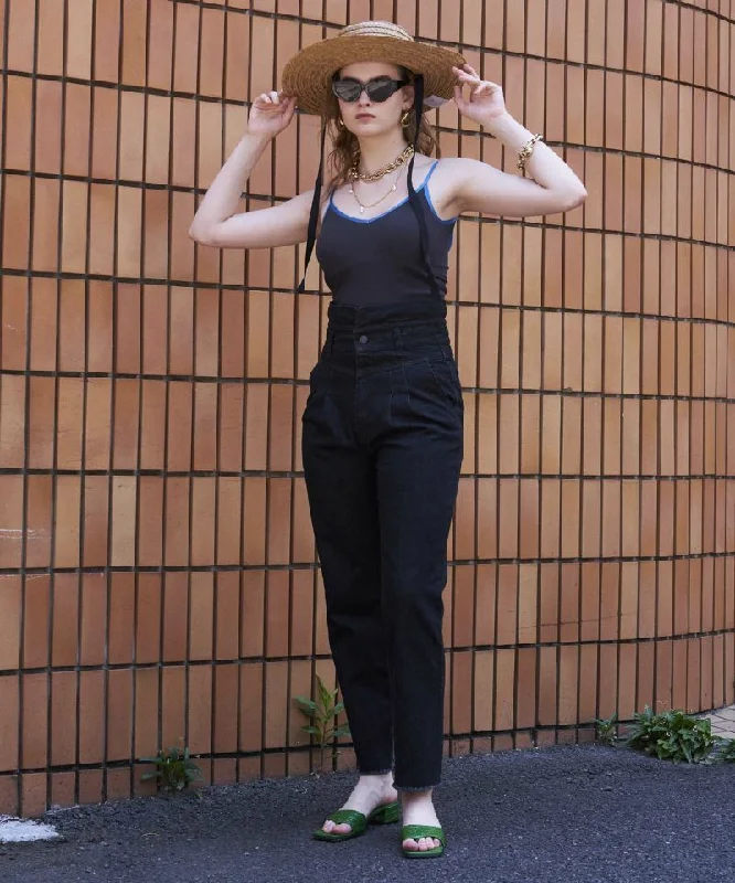 【SALE】High Waist Denim Pants Modern Stretch Trousers