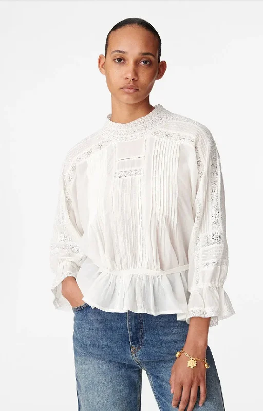 Blouse Viva 2hva27-v09011 Blanc Airy Cotton Blouse