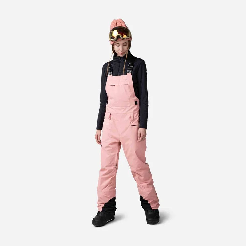 Rossignol Relaxed Bib Ski Pants Women's Chic Faux Leather Pants