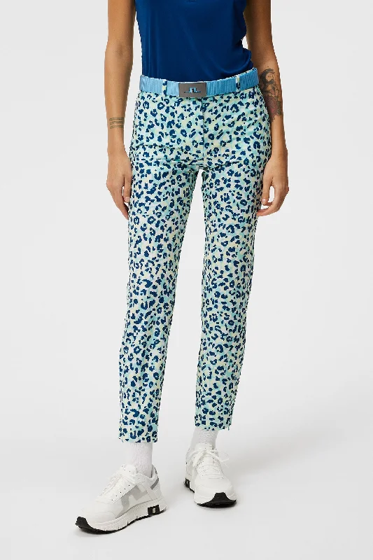 Pia Print Pant Comfortable Pleated Pants