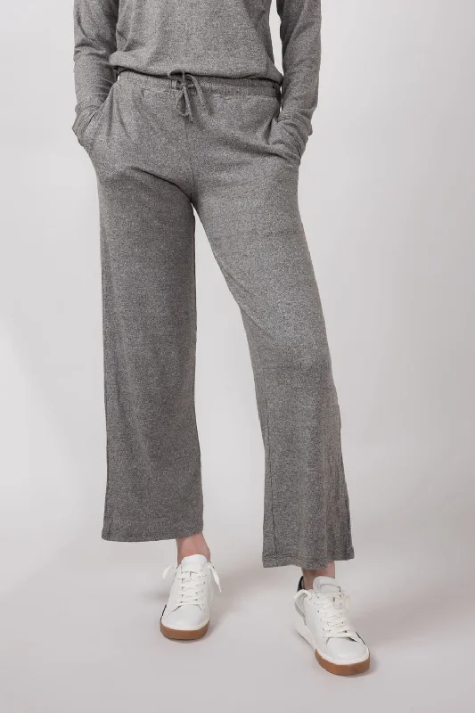 Mono B Hatchi Wide Leg Pants for Women in Urban Grey | KP-B0571-URBANGREY High-Waist Jeans