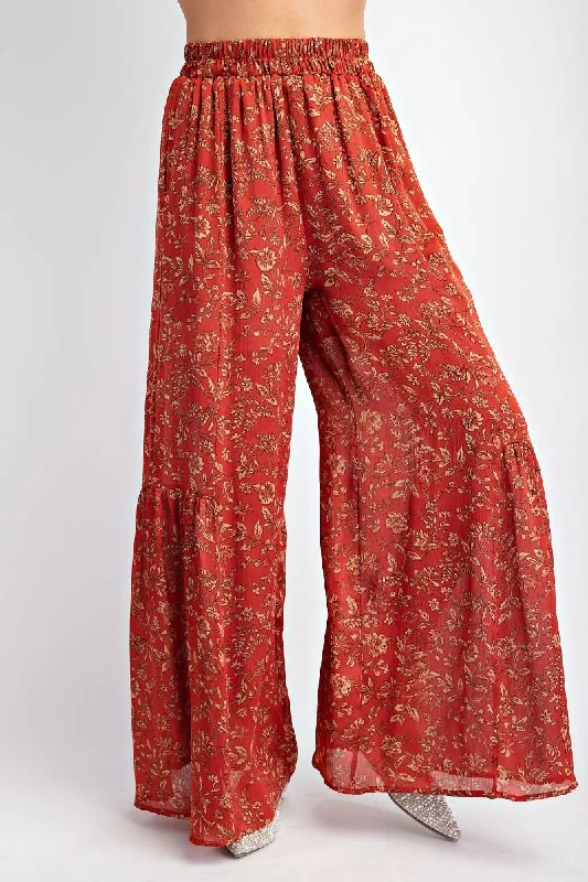 Warm Embers Pants Classic Bootcut Trousers