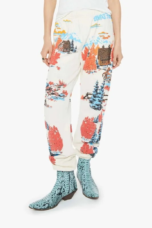 MOTHER The Seamless Flood Lounger Pant Trendy Tapered Pants