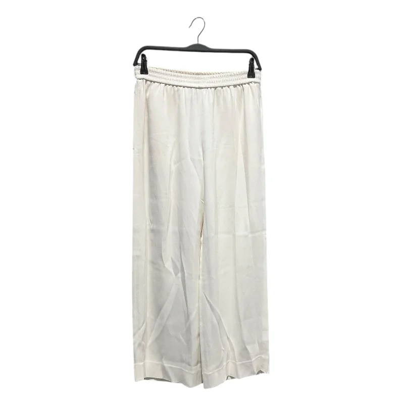 Helmut Lang/Bottoms/S/Silk/WHT/Silk Wide Leg Pant High-Waist Jeans