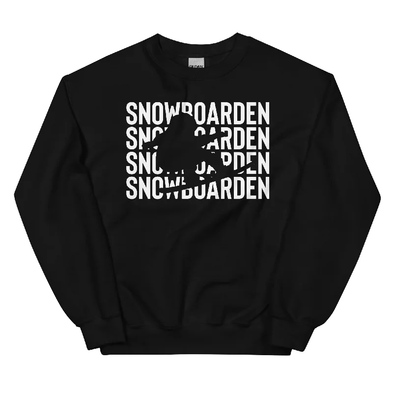 Snowboarden - Sweatshirt (Unisex) Hoodie with Tie-Dye Psychedelic Retro