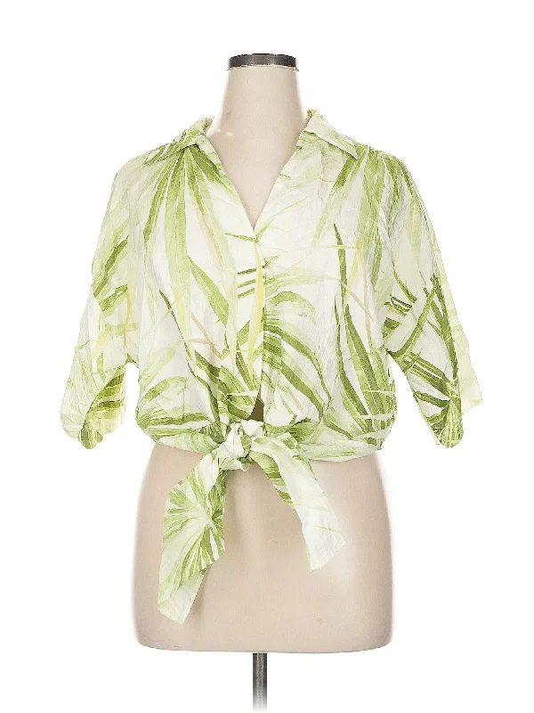 Short Sleeve Blouse Casual Relaxed Fit Blouse