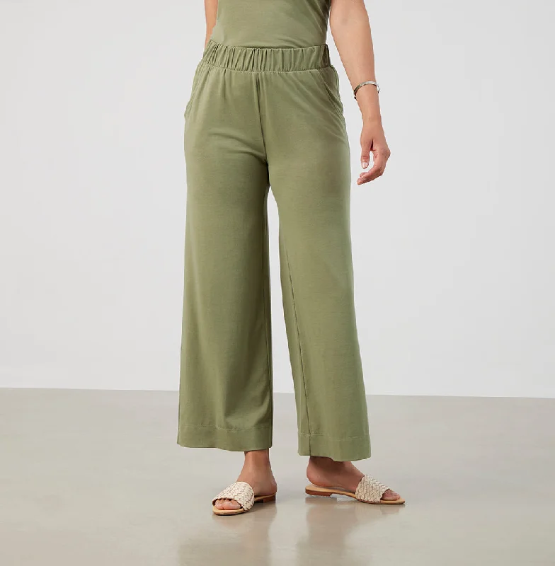 Threshold Wide Leg Pants Standard Fit - Sage Green Comfortable Denim Leggings