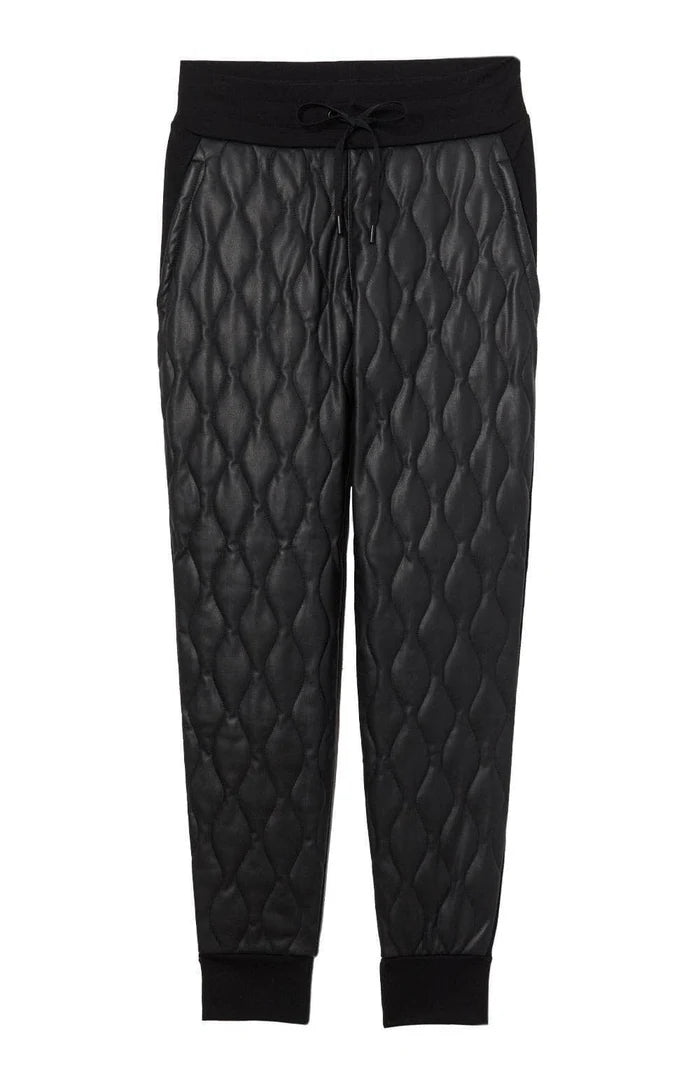 Women's Finley Quilted Jogger Pant Elegant High-Waist Pants