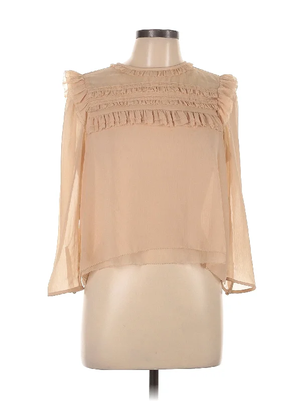 3/4 Sleeve Blouse Pastel Color Blouse