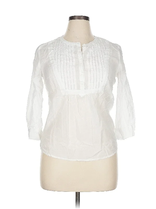 3/4 Sleeve Blouse Peter Pan Collar Blouse