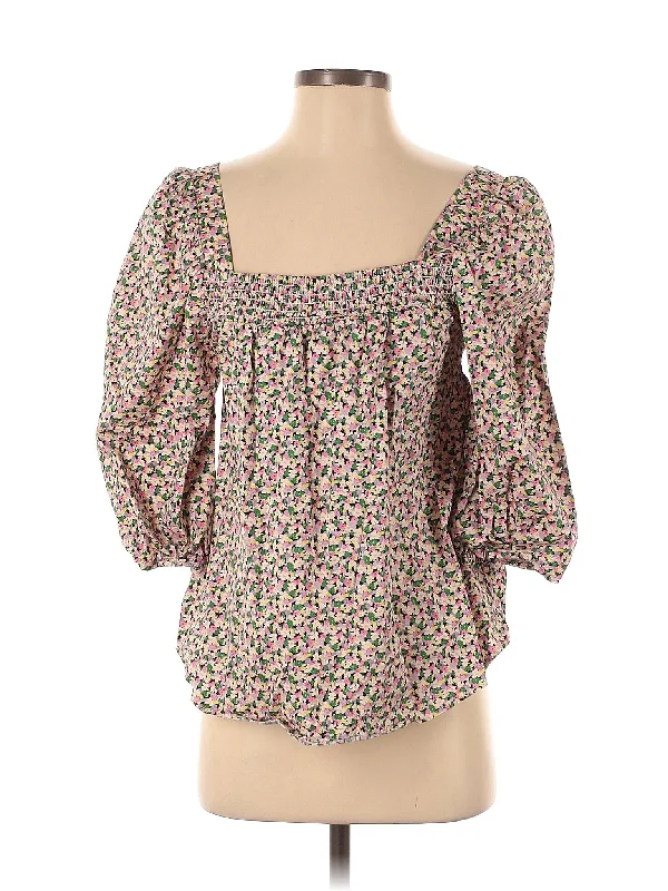3/4 Sleeve Blouse Flowy Bohemian Blouse
