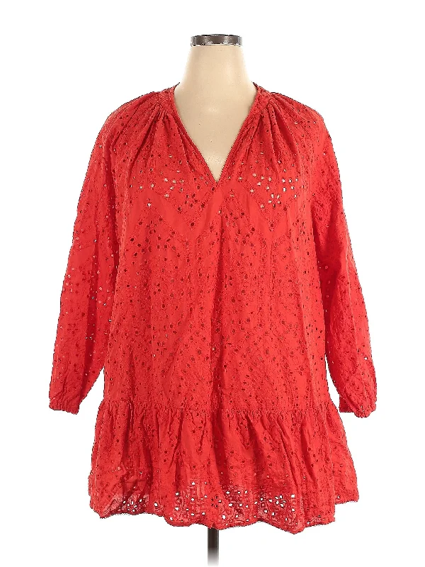 3/4 Sleeve Blouse Floral Chiffon Blouse