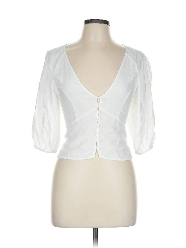 3/4 Sleeve Blouse Vintage Polka Blouse