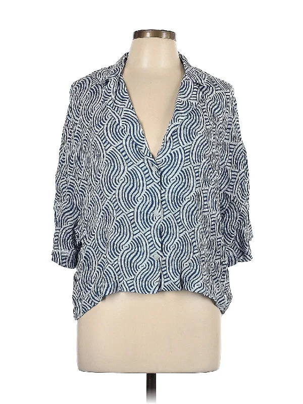 3/4 Sleeve Blouse Soft Satin Blouse