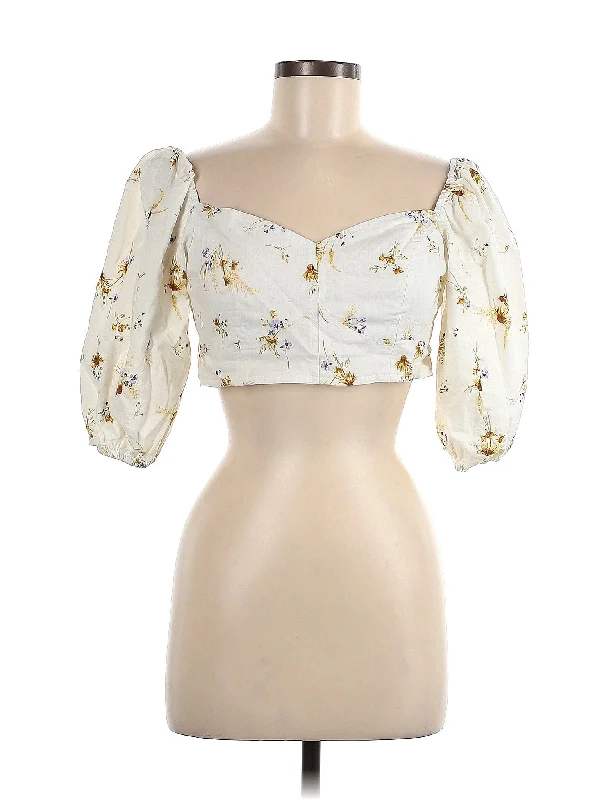 3/4 Sleeve Blouse Silky Tunic Blouse