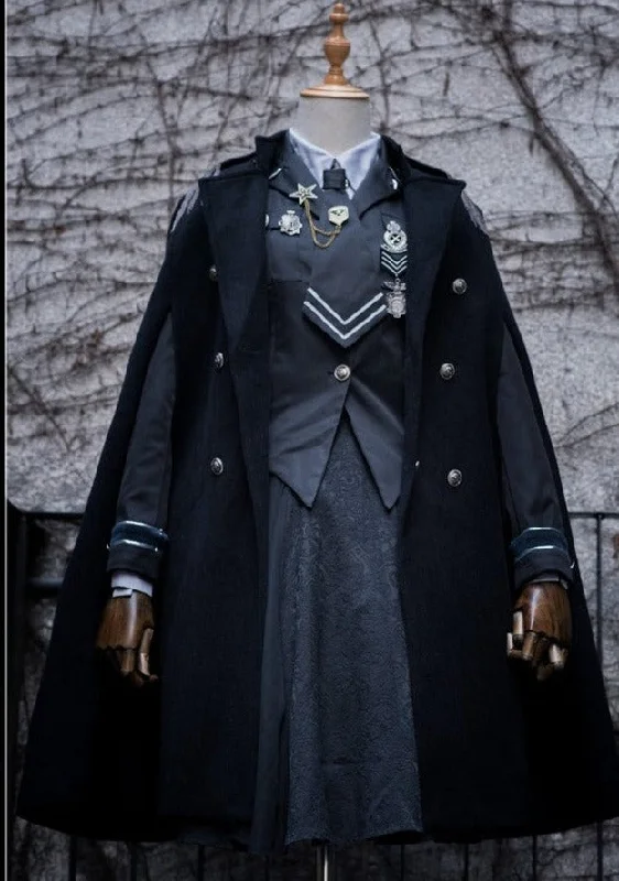 YourHighness~Judge's Oath~Gothic Lolita Cape Blouse SK Set Playful Puff Blouse