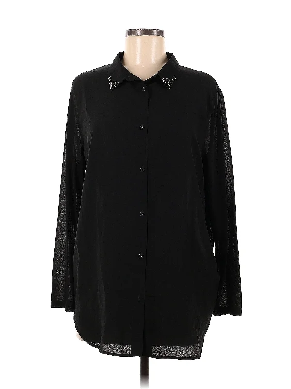 Long Sleeve Blouse Vintage Polka Blouse