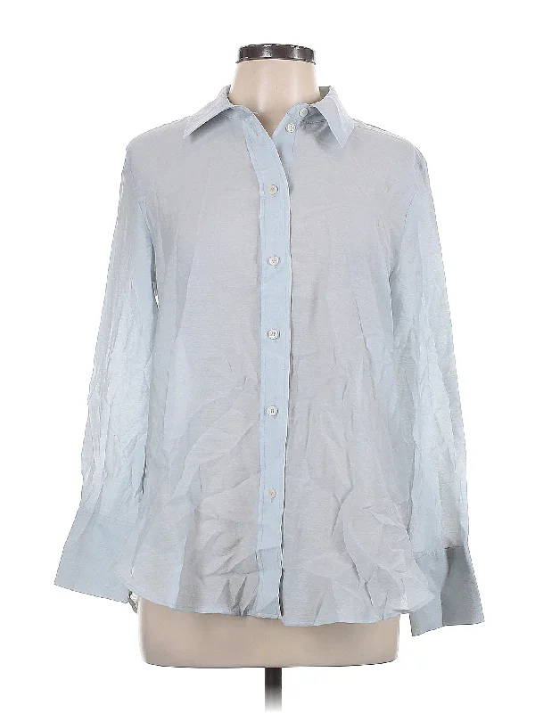 Long Sleeve Blouse Airy Cotton Blouse