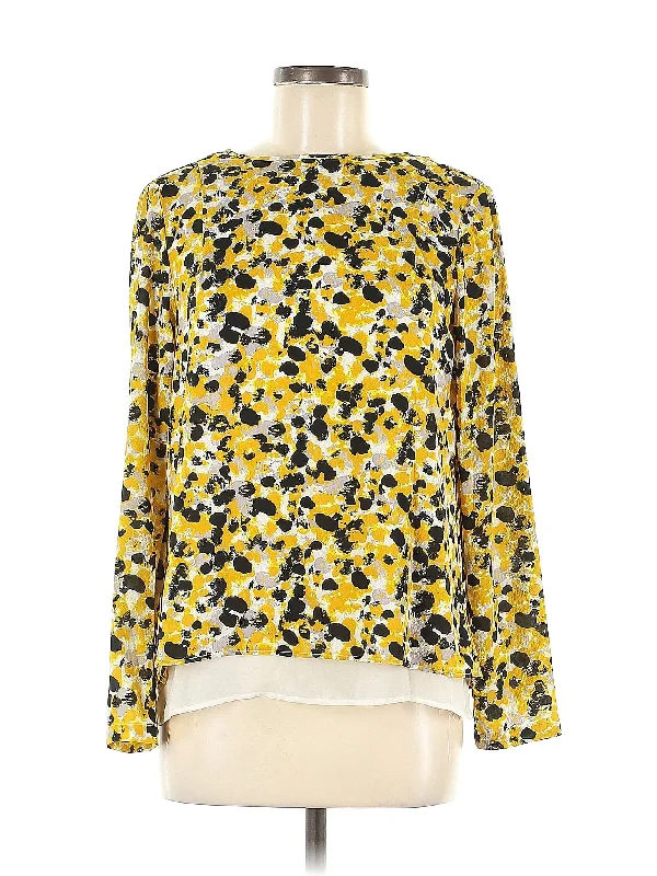 Long Sleeve Blouse Elegant Embroidery Blouse