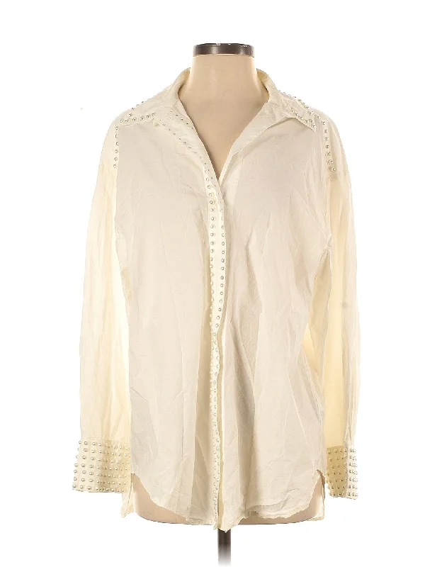 Long Sleeve Blouse Soft Satin Blouse