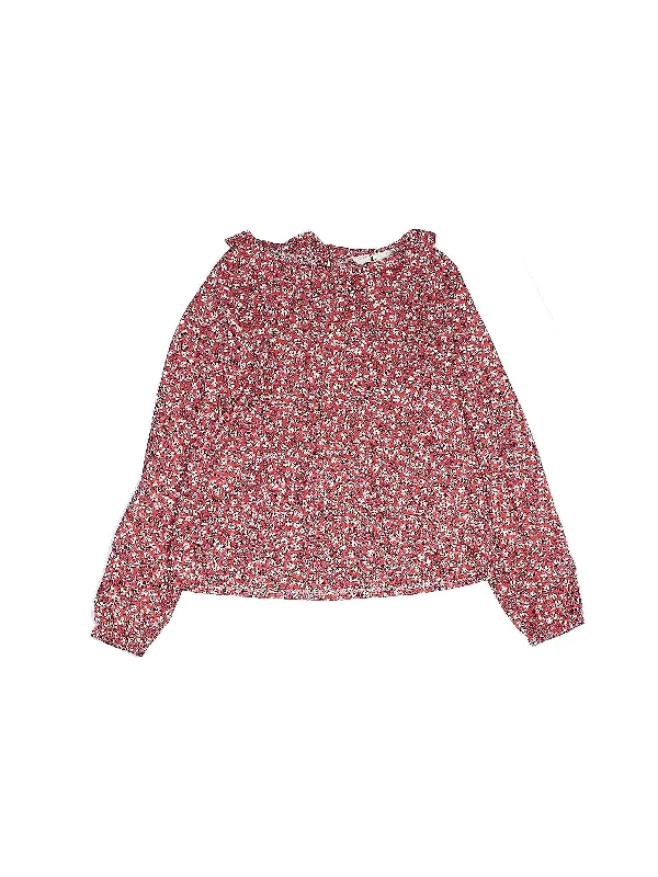 Long Sleeve Blouse Ruched Sleeve Blouse
