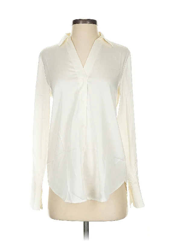 Long Sleeve Blouse Vintage Polka Blouse