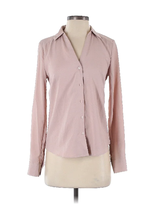 Long Sleeve Blouse Satin Bow Blouse
