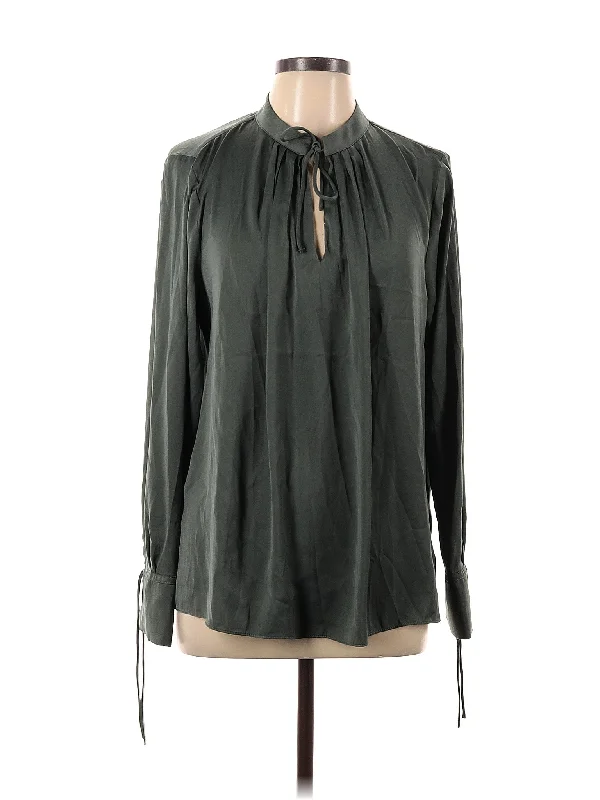 Long Sleeve Blouse Versatile Layering Blouse