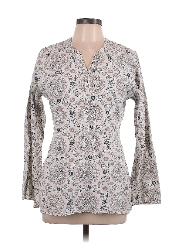 Long Sleeve Blouse Versatile Layering Blouse