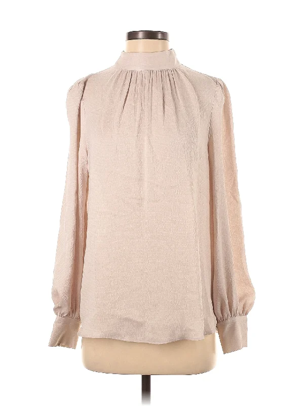 Long Sleeve Blouse Off-Shoulder Wrap Blouse