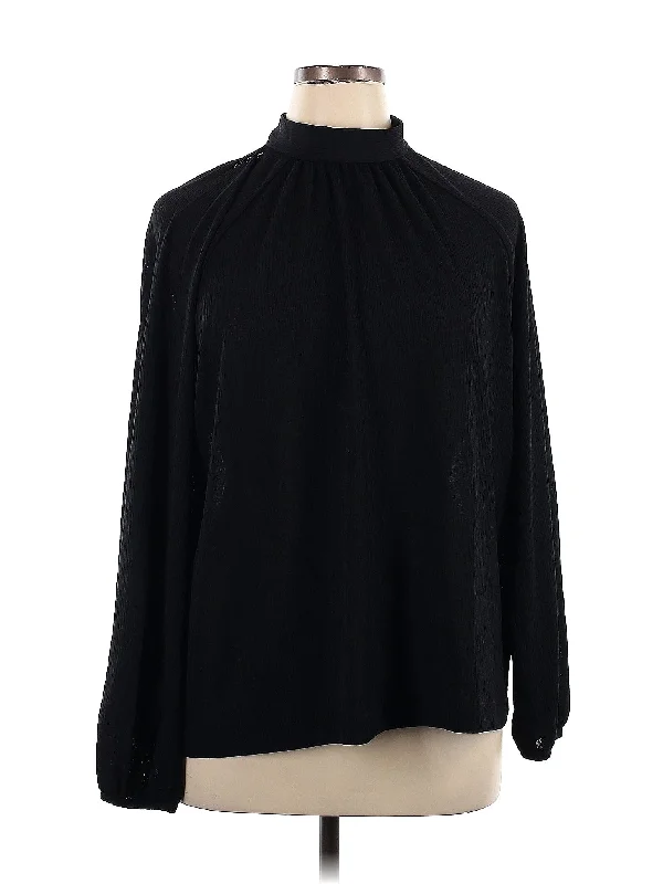 Long Sleeve Blouse Stylish Wrap Blouse