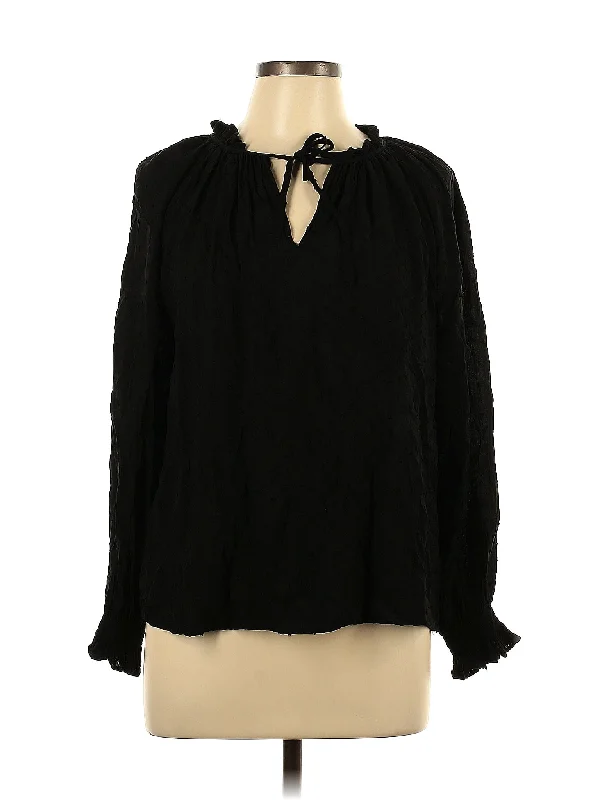 Long Sleeve Blouse Soft Satin Blouse