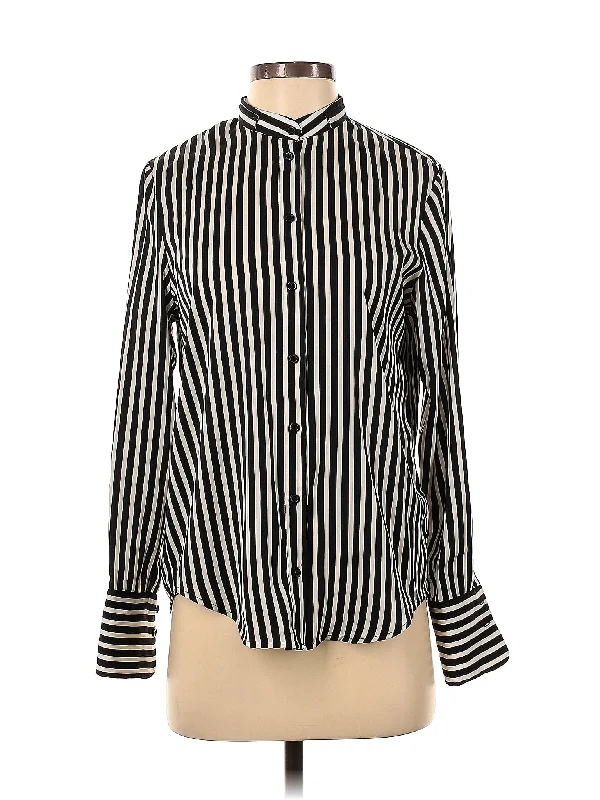 Long Sleeve Blouse Elegant Embroidery Blouse