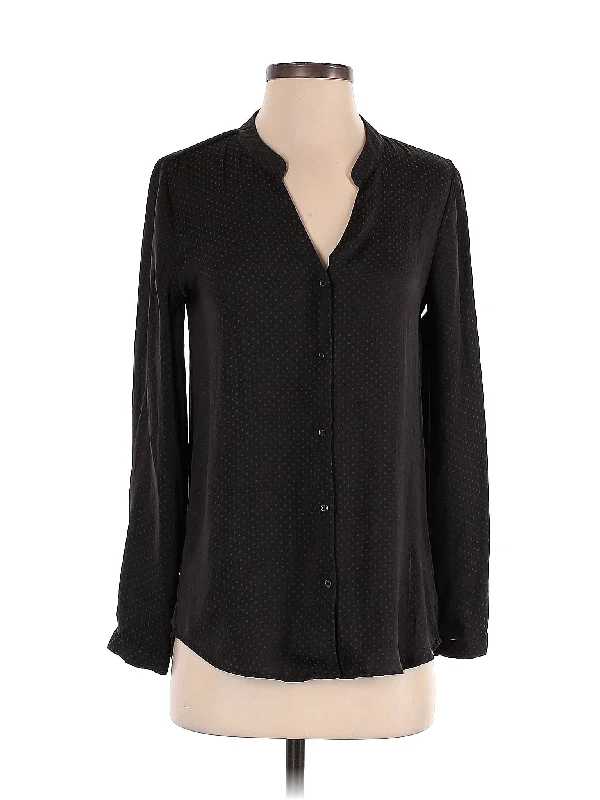 Long Sleeve Blouse Delicate Pleat Blouse